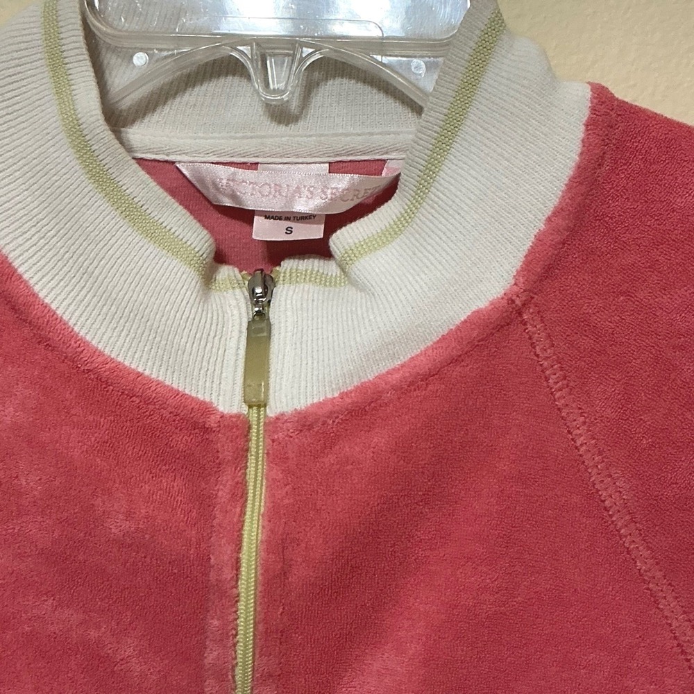 Victoria's Secret Pink Terrycloth Full Zip Y2K Jacket Women's Small - Picture 4 of 14